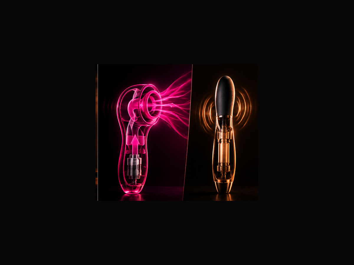 How air-pulse and traditional vibrators work differently