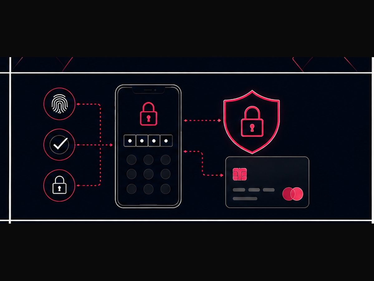 3-D Secure OTP verification on a phone protecting a card payment