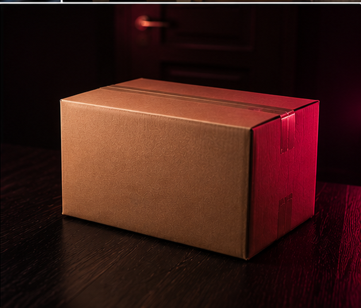 What discreet packaging looks like: unmarked box, neutral sender, generic contents
