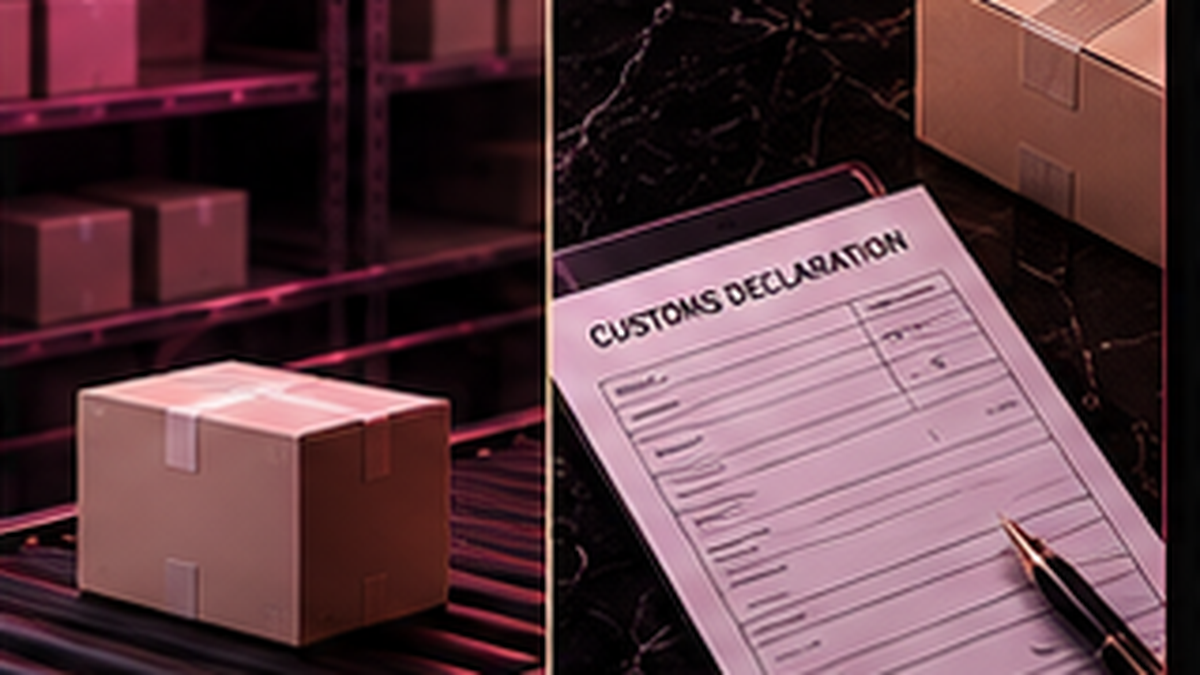 Day 0: the local order enters dispatch, the overseas order gets a customs declaration