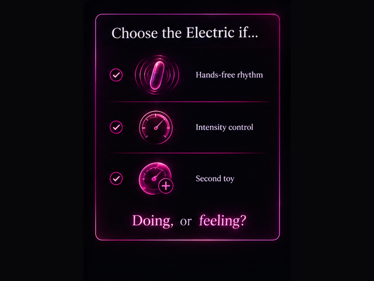 Checklist: an electric masturbator is right for you if