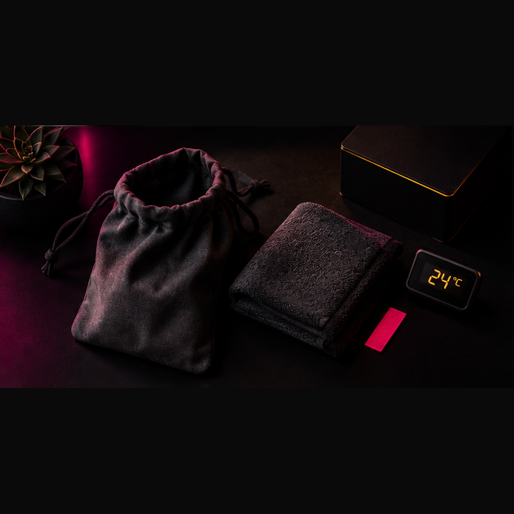 Storage in the UAE: breathable pouches, no direct sunlight, TPE toys stored separately