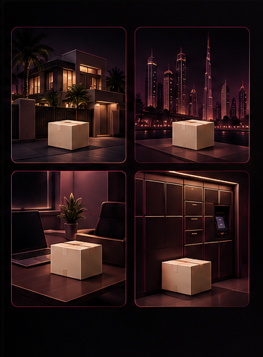 Delivery to home, hotel, office and pickup points across the UAE