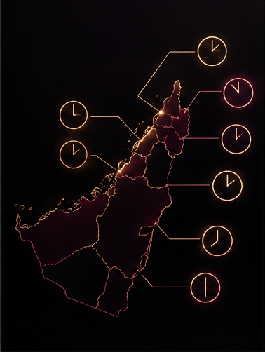 Delivery time map for all seven UAE emirates